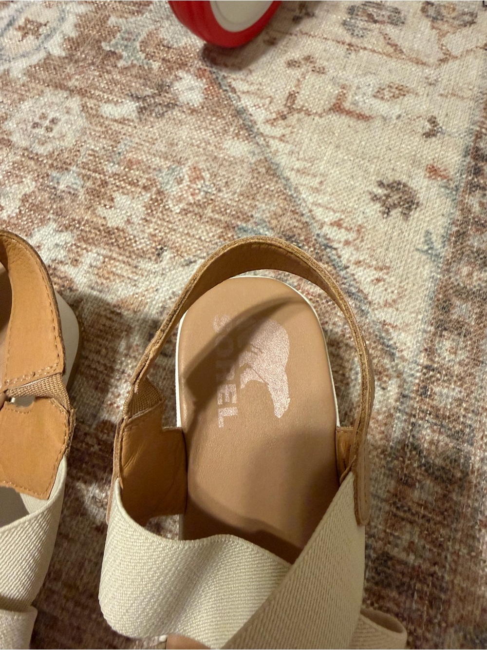 Sorel Tan and Cream Platform Wedge Sandal - Picture 3 of 5